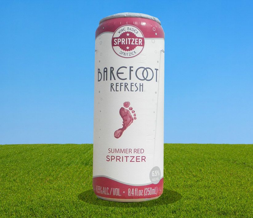 Barefoot Wine Can Inflatable