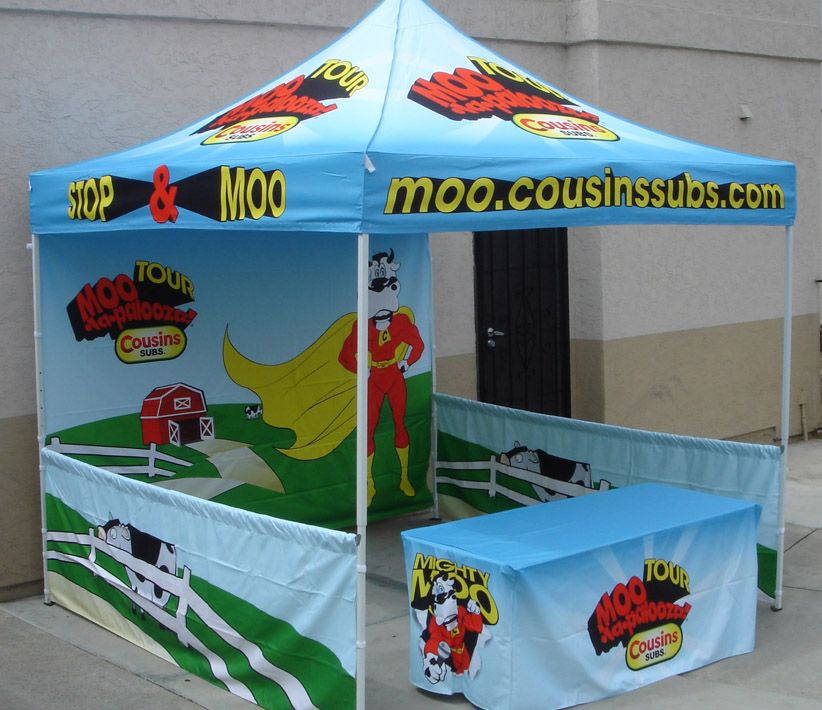 Cousin Subs Vendor Tent & Table Cover