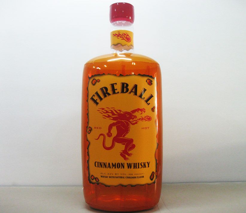 Fireball Whiskey Bottle Inflatable