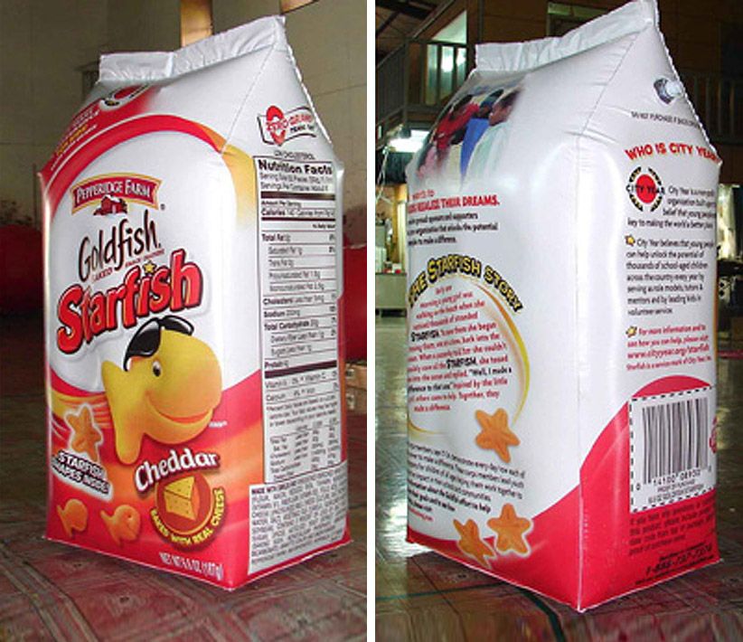 Pepperidge Farm Goldfish Crackers Box Inflatable