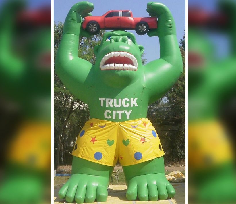 Truck City Green Gorilla Giant Inflatable